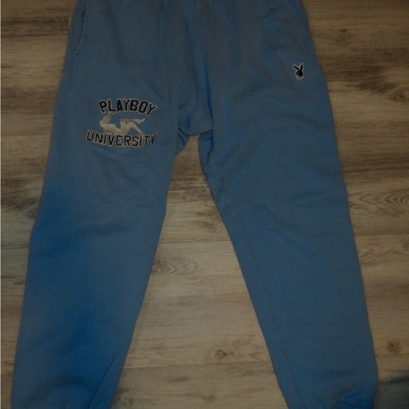 PLAYBOY  Light Blue Joggers - Picture 1 of 5